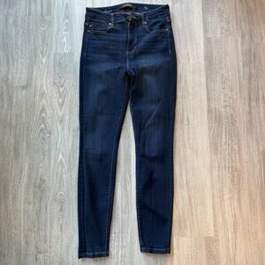 Liverpool Jeans Women's 4/27 High Rise Ankle Skinny Dark Wash